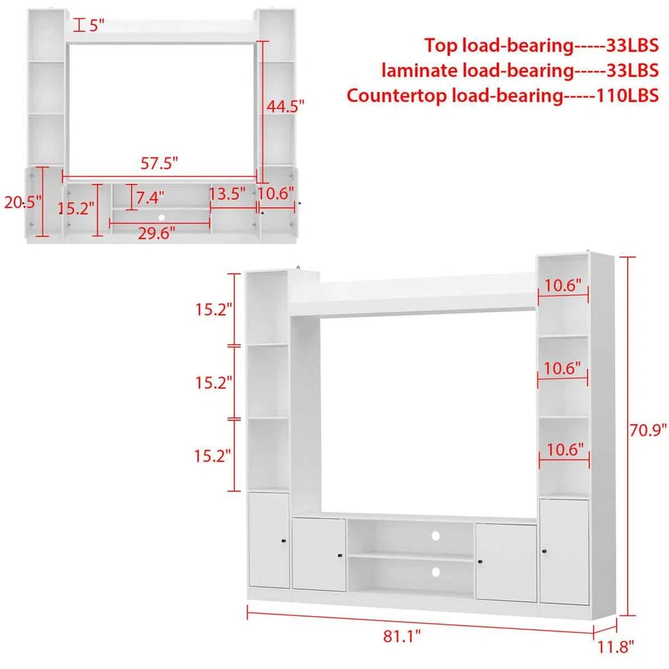 NEW Modern TV Unit/Entertainment Unit W/ Storage - photo 3
