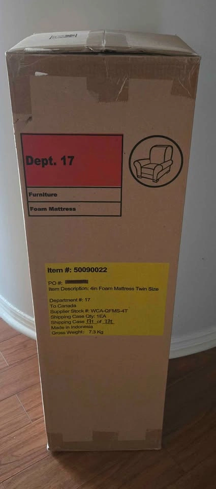 NEW Twin Memory Foam Mattress ONLY - photo 5