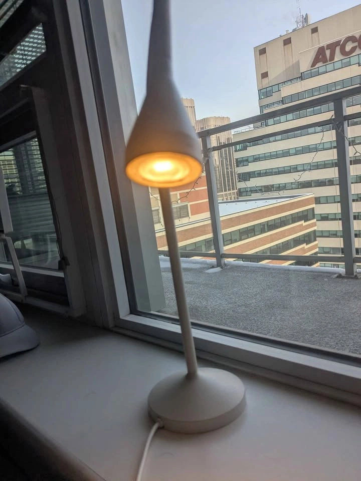 Modern White Desk Lamp - photo 2