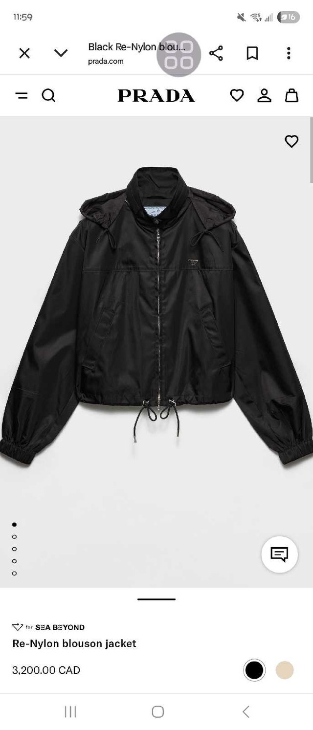 Prada Jacket - New, Size Small