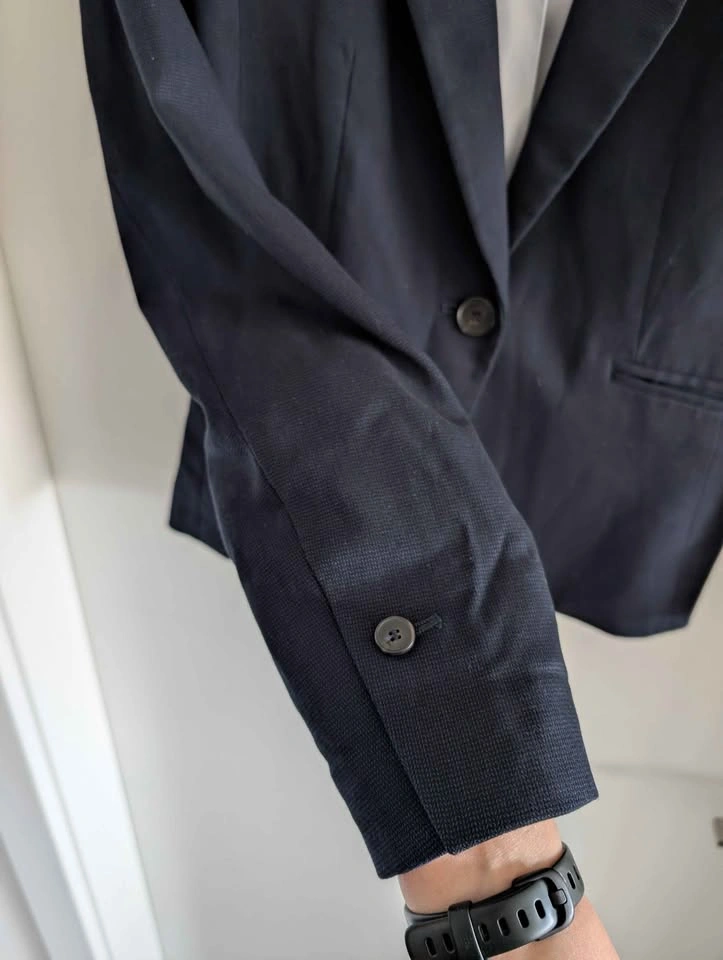 Women's Navy Structured Blazer XXS (Fits XS/S) - photo 2