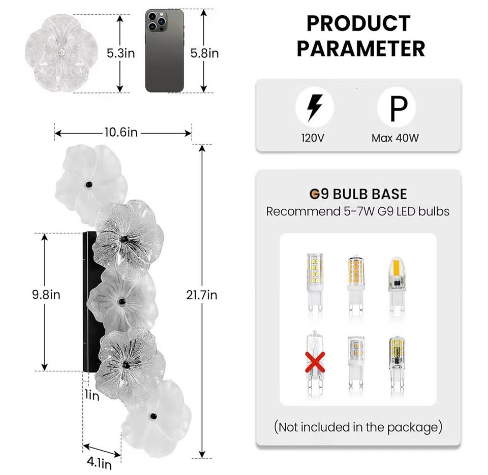 CCYCOL Black Wall Sconce Light 4-Light Modern Sconce - photo 4