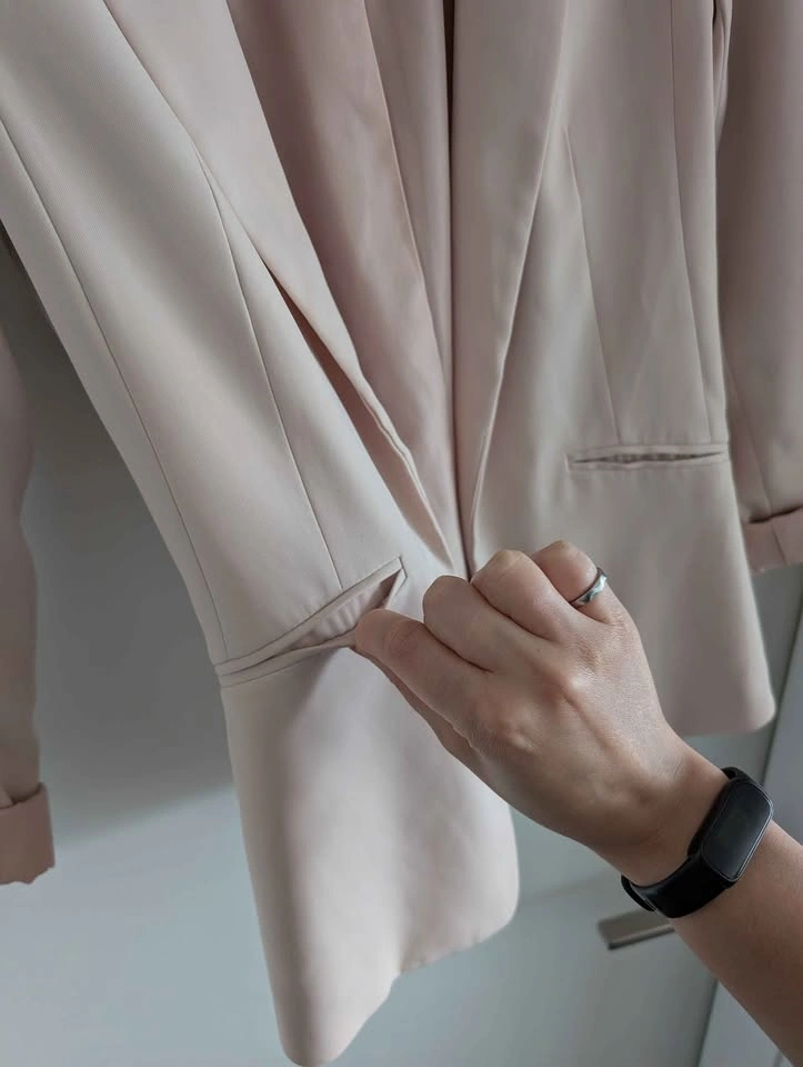 Tailored Blush Pink Blazer - Size 2 / Small - photo 3