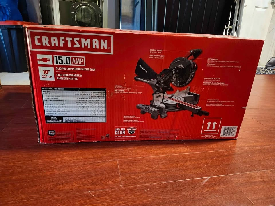 Craftsman 10" Sliding Compound Miter Saw (BNIB) - photo 5