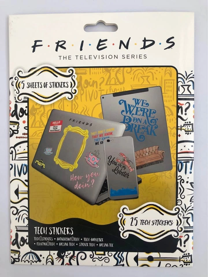 FRIENDS TV Show Fun Stickers - Rare Find
