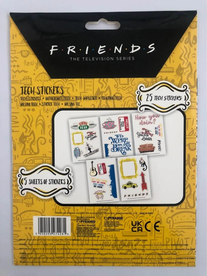 FRIENDS TV Show Fun Stickers - Rare Find - photo 2
