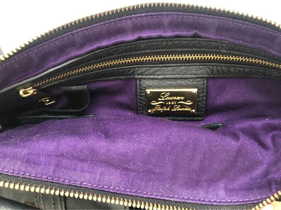 Vintage Ralph Lauren Black Leather Purse - photo 3