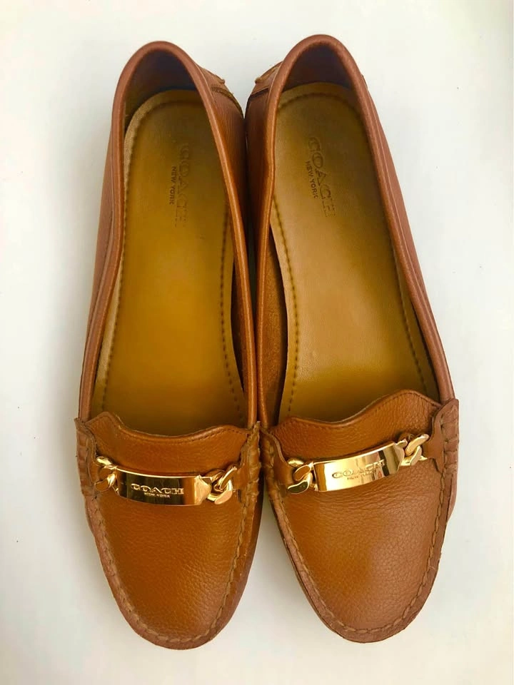 Tan Coach Loafers