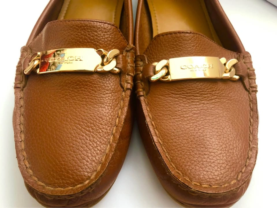 Tan Coach Loafers - photo 2