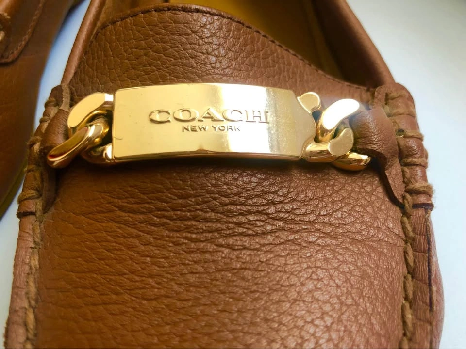 Tan Coach Loafers - photo 4