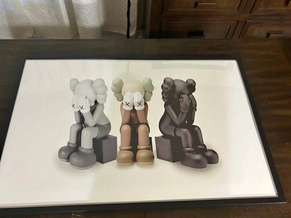 Kaws Framed Picture