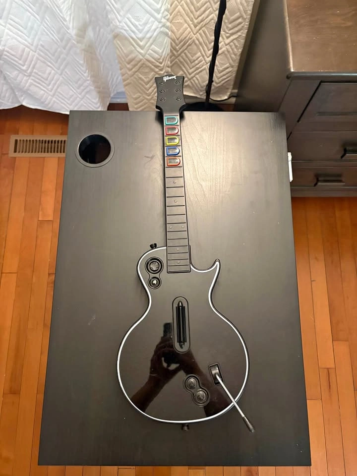 PlayStation 3 PS3 Guitar Hero Guitar Wireless Les Paul TESTED