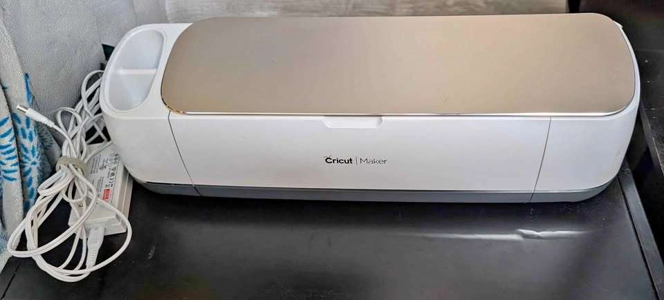 Cricut Maker Machine with Tools and Vinyl