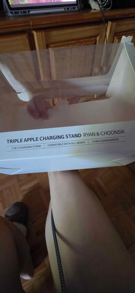Cute Apple Charging Stand for iPhone, Watch & AirPods - photo 5