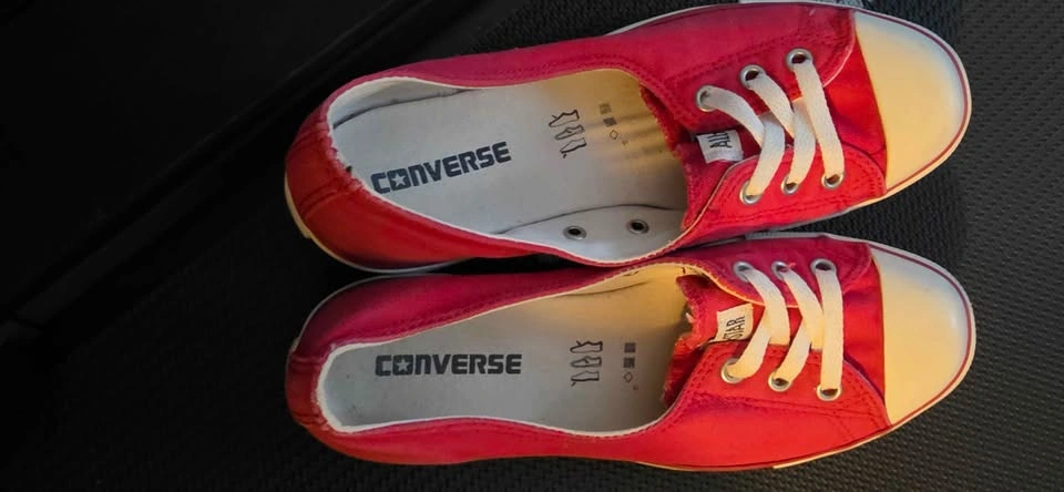 Red Converse Slip-On Shoes - Size 8 - photo 2