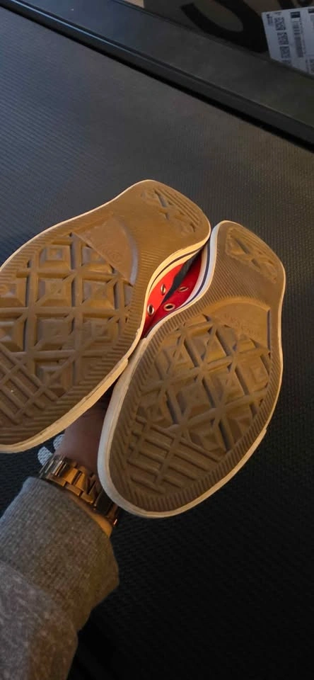 Red Converse Slip-On Shoes - Size 8 - photo 3