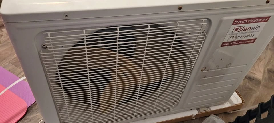 Defected Air Conditioner Outdoor Unit
