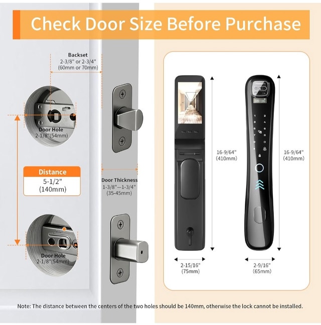 Smart Lock with Camera and Video doorbell - $450 OBO - photo 5