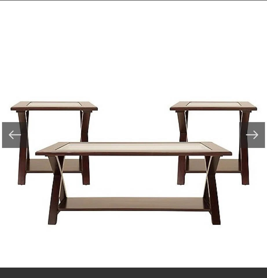 Coffee table with two end tables - photo 2