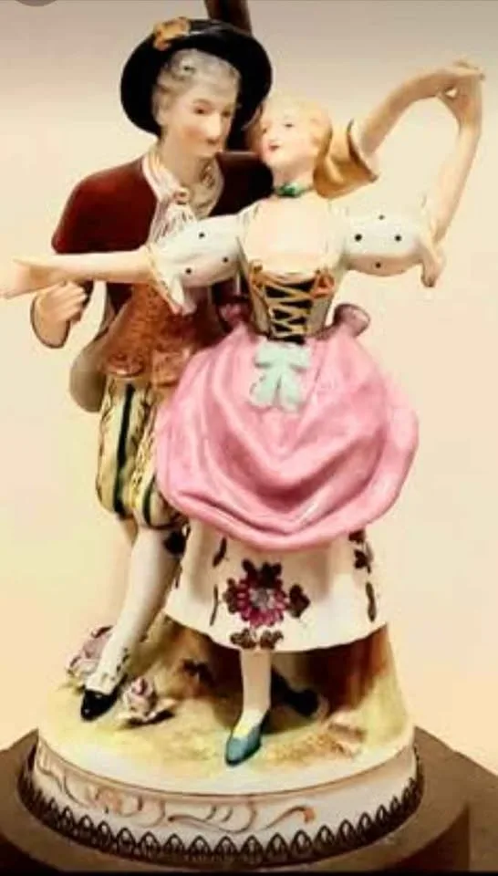 Antique Dresden Table Lamp image indicator(2)