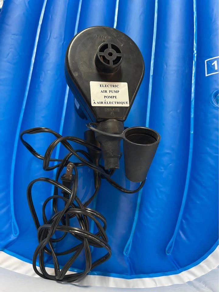 Blue Inflatable 2 Person Raft with Electric Pump - photo 4