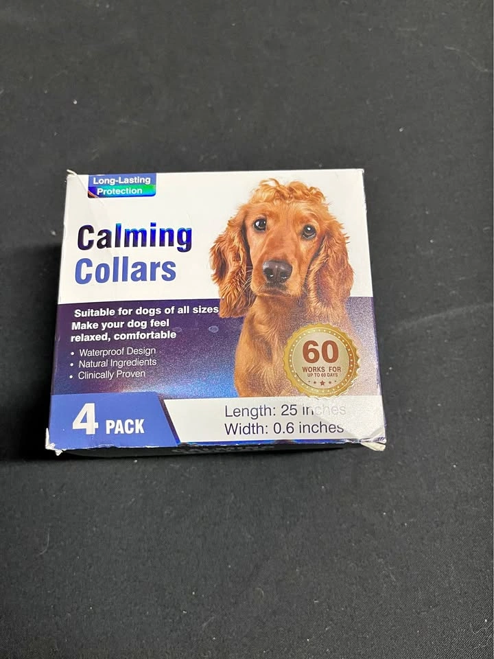 New 2 Pack Dog Calming Collars 25in