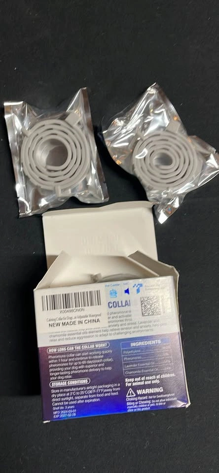 New 2 Pack Dog Calming Collars 25in - photo 4