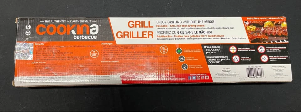 Cookina Barbecue Reusable Grilling Sheets 3-Pack - photo 2