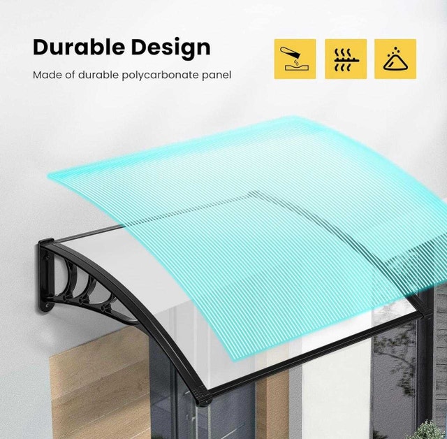 Polycarbonate Window Door Awning Canopy Transparent - New - photo 3