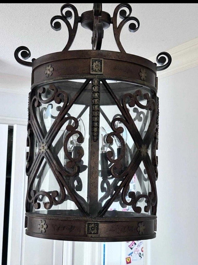 Rustic Chandelier 13" diameter, 24" high