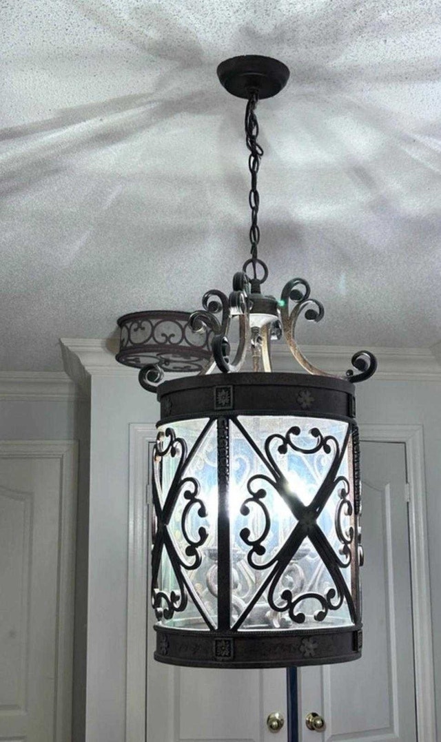 Rustic Chandelier 13" diameter, 24" high - photo 2