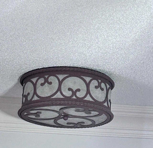 Farmhouse Rustic Flush Mount Ceiling Light Fixture 17" - photo 2