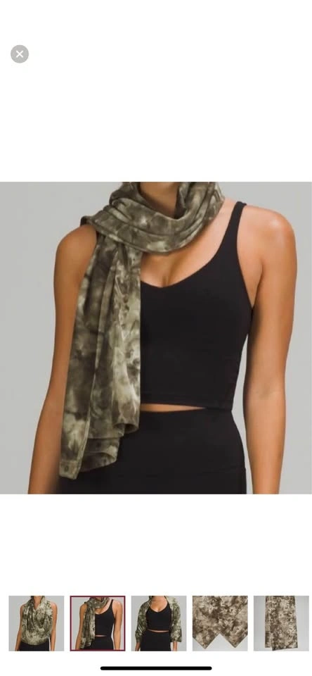 Lululemon Customizable Snap Scarf - Olive Tie Dye - photo 2