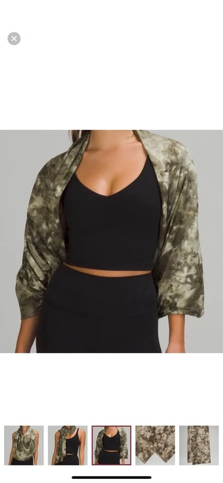 Lululemon Customizable Snap Scarf - Olive Tie Dye - photo 3