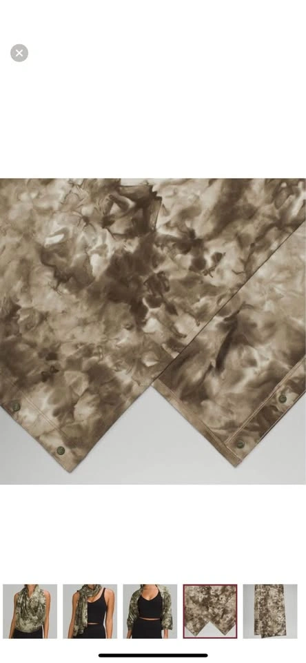 Lululemon Customizable Snap Scarf - Olive Tie Dye - photo 4