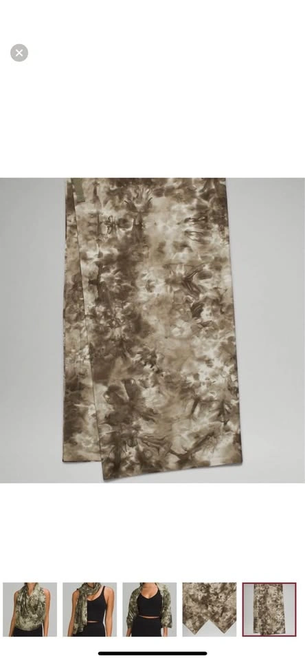 Lululemon Customizable Snap Scarf - Olive Tie Dye - photo 5