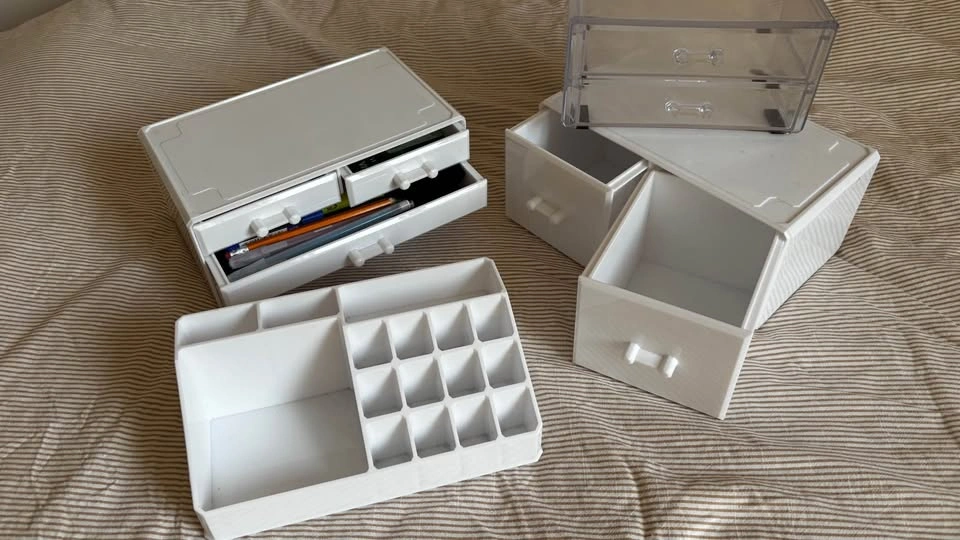 White/Clear Storage Organizer Drawers - photo 3