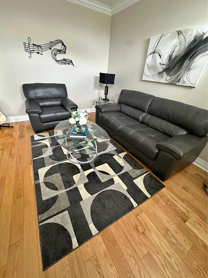 Genuine Leather Sofa & Chair Set