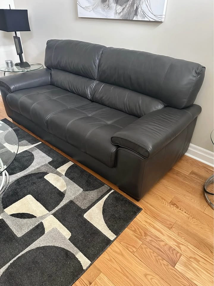 Genuine Leather Sofa & Chair Set - photo 3