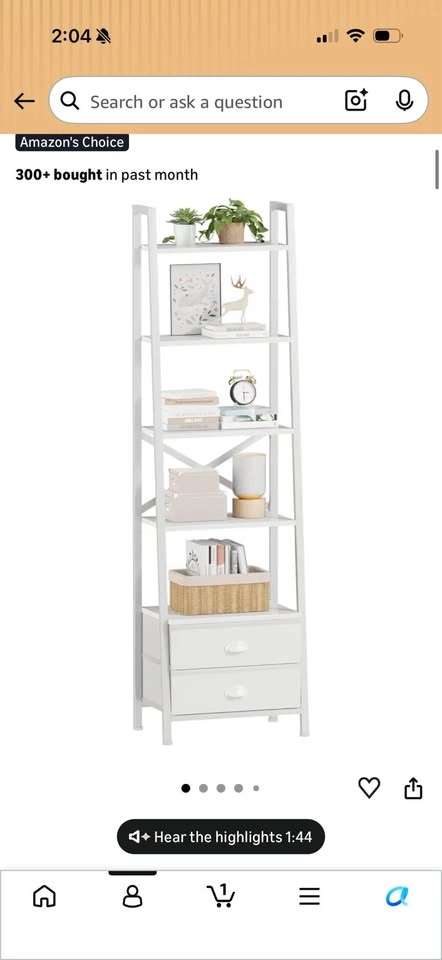 White Bookshelf - photo 2