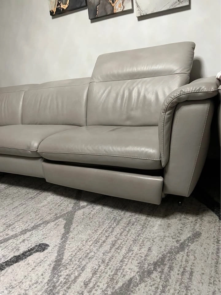 Italian Leather - L shape couch - photo 4