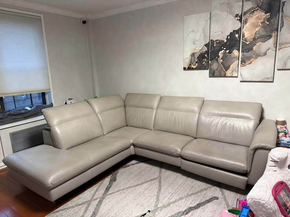 Italian Leather - L shape couch - photo 5
