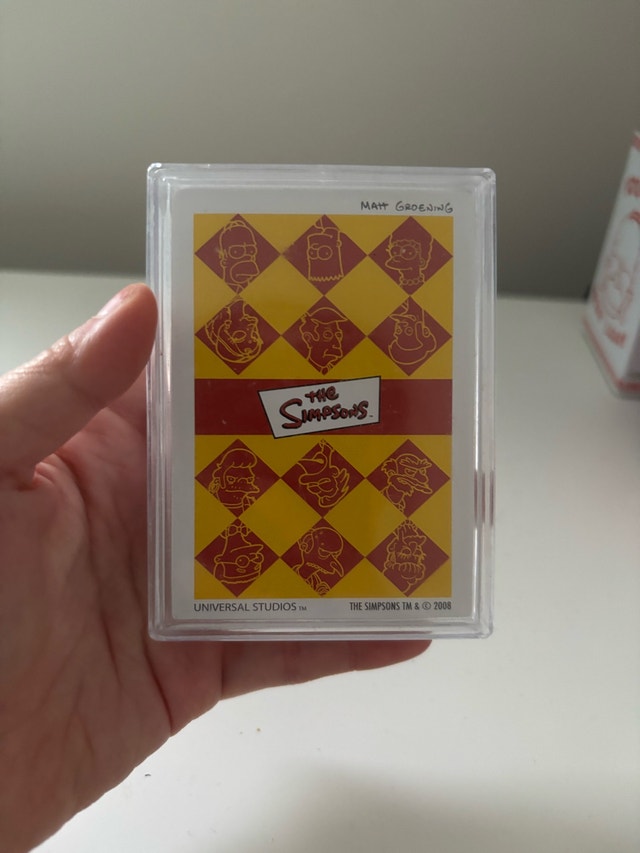 Simpsons Poker Card