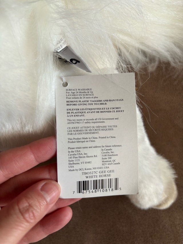 Cavalia White Horse Plush Toy - photo 3