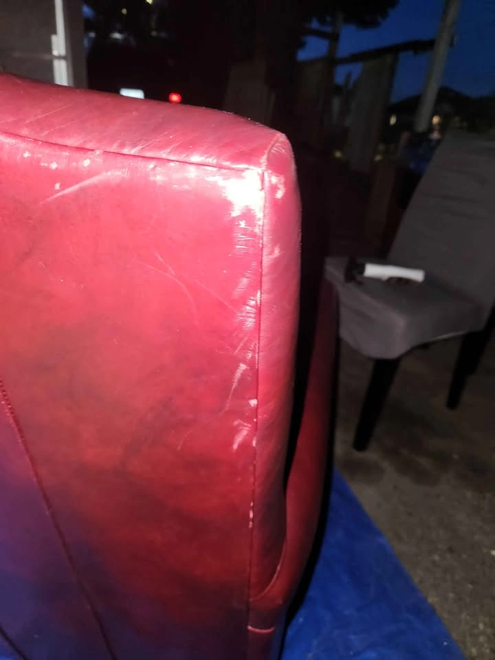 Beautiful Burgundy Leather Chair - photo 5