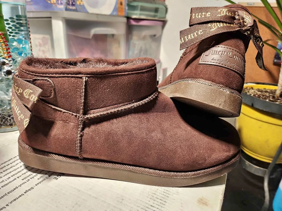 Brand New Juicy Couture Ugg Style Boots Brown Size 7