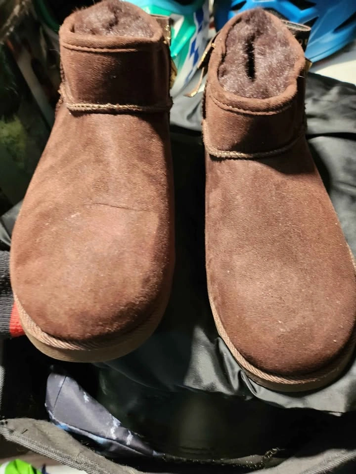 Brand New Juicy Couture Ugg Style Boots Brown Size 7 - photo 4
