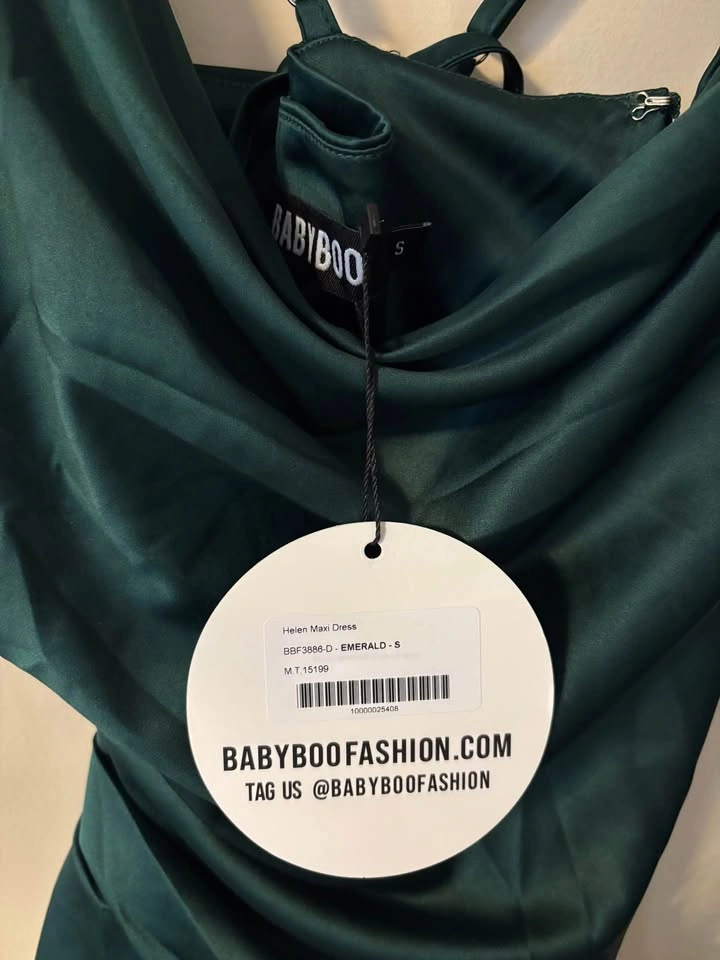 NWT Babyboo Emerald Green Helen Maxi Dress (S) - photo 5