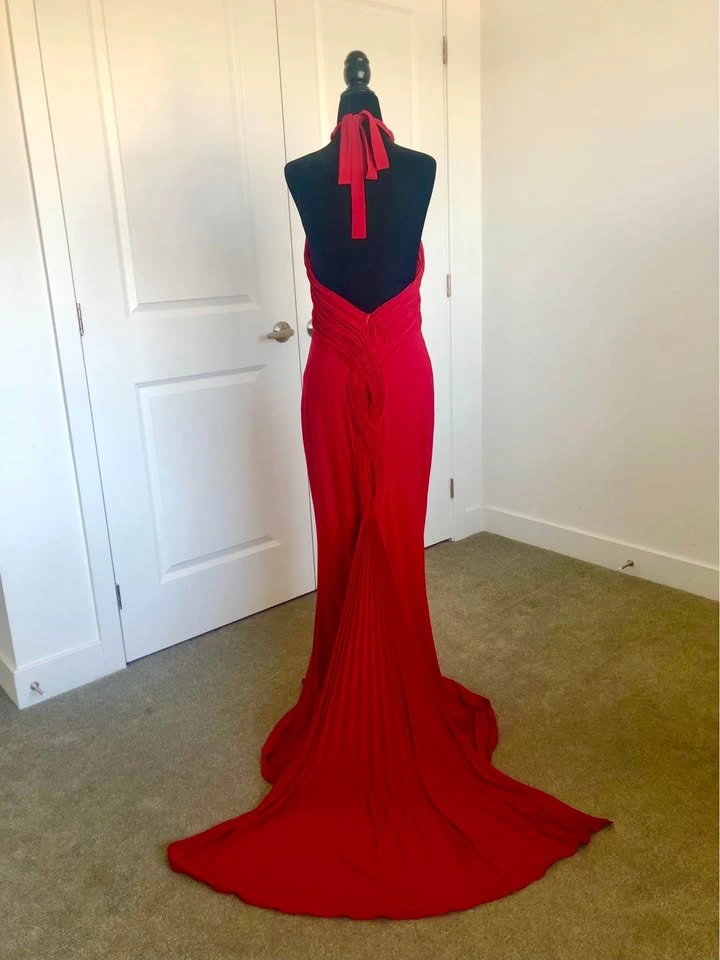 Red Backless Dress/ Gown - photo 2