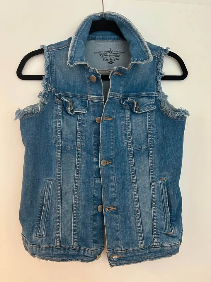 Free People Denim Vest - Small - photo 3